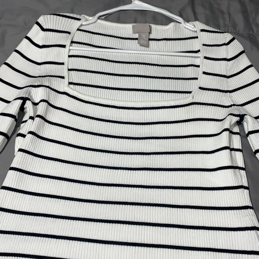 Ribbed long sleeve shirt